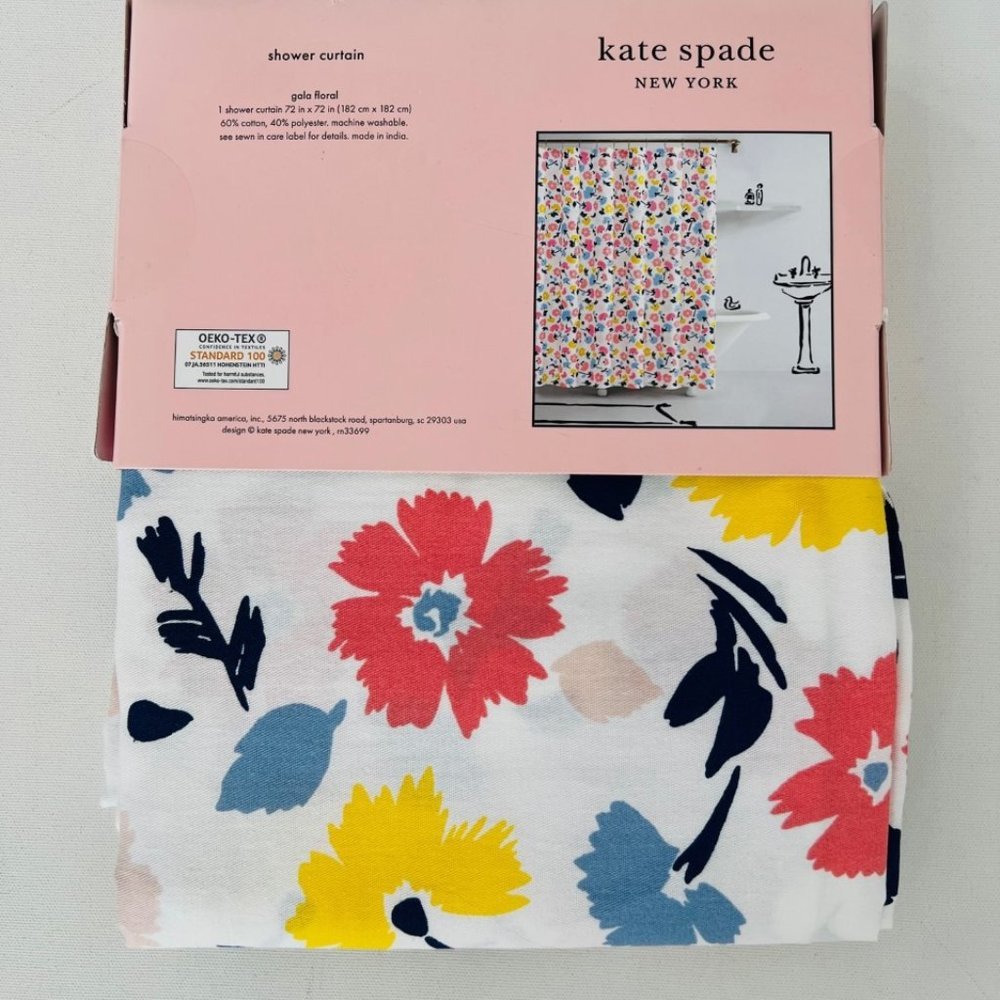 Kate Spade New York  Gala Floral Shower Curtain 72" x 72"